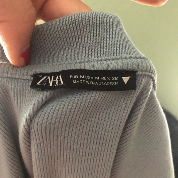 Zara blue crop top - Picture 3 of 3